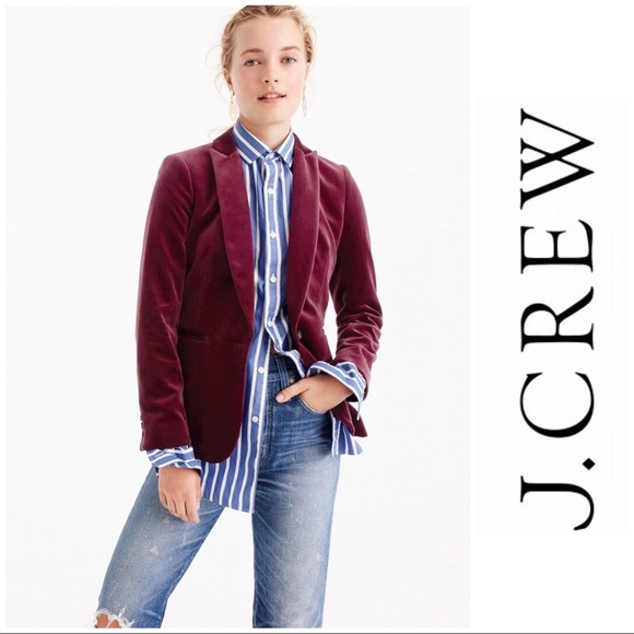 J. Crew Jackets & Blazers - New!! J. Crew Parke Blazer in Velvet